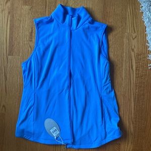 womens blue vest never worn
